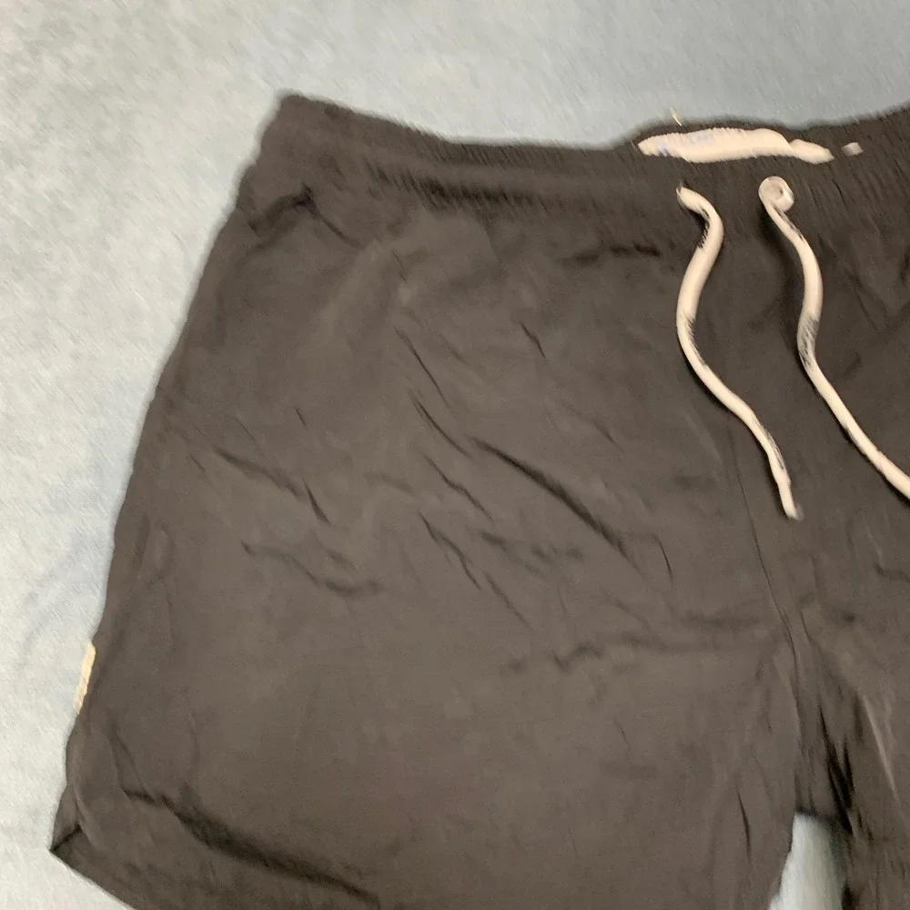 Maamgic Swim Shorts Mens 2XL Black Stretch Slash Pocket Drawstring Summer Wear